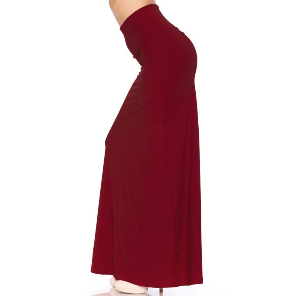 World of Leggings Buttery Smooth Basic Black Plus Size Maxi Skirt